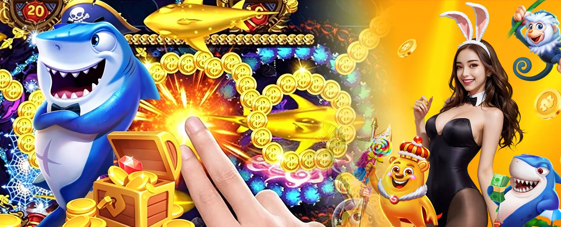 Luxurious bmw555 online casino lobby